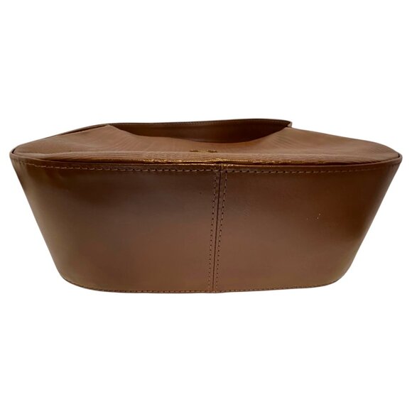 MCM Textured Brown Shoulder Bag with Gold Accents - Picture 8 of 11